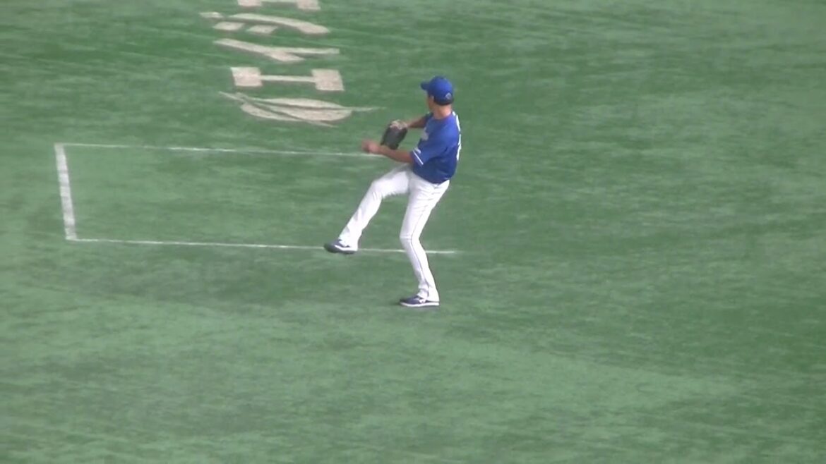 大野雄大の試合前のキャッチボール＜読売ジャイアンツ 対 中日ドラゴンズ 2024年8月25日＞