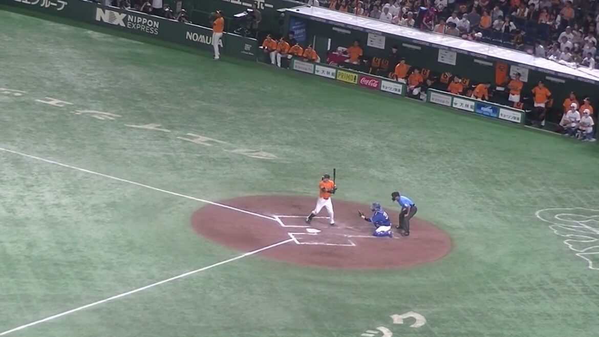 オコエ瑠偉 丸佳浩を打ち取る福敬登（2024年8月23日 読売ジャイアンツ 対 中日ドラゴンズ）