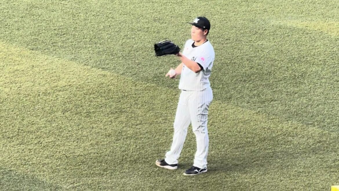 西野勇士 試合前キャッチボール  2024/9/6  ロッテ vs 楽天  #chibalotte
