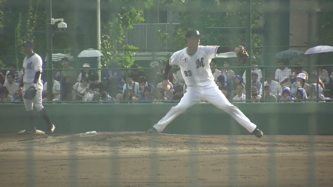 千葉ロッテマリーンズ 吉田凌投手 投球練習 2024/9/6 ロッテ浦和球場