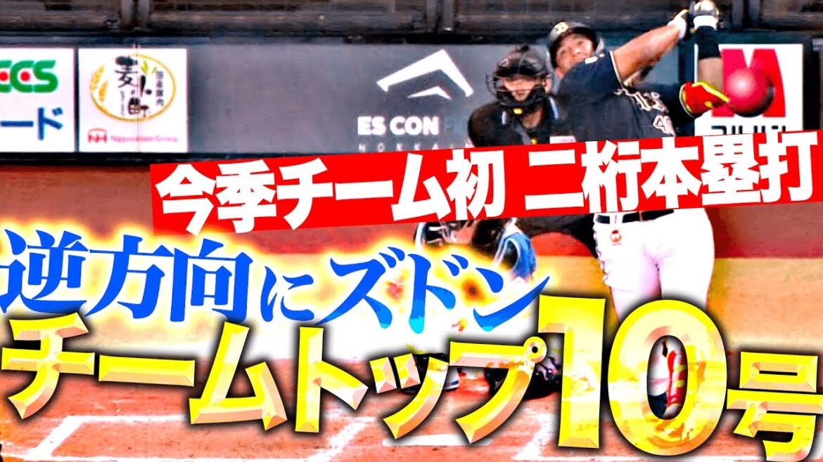 【逆方向にズドン】セデーニョ『豪快スイングで変化球とらえた！チームトップの今季10号！』