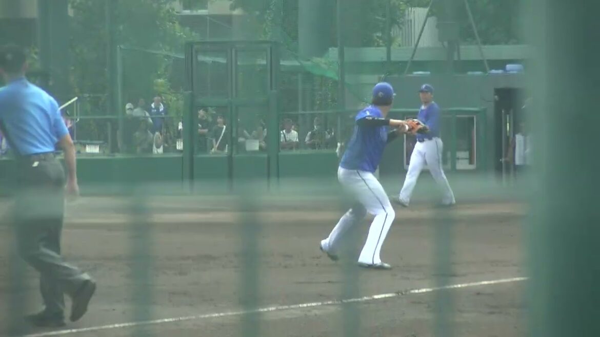 千葉ロッテマリーンズ 石川慎吾選手 第1打席 サードゴロ VS 横浜DeNAベイスターズ 2024/9/6 ロッテ浦和球場