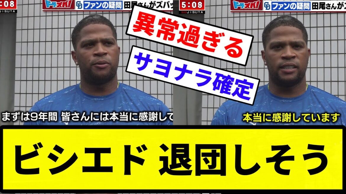 【もう終わりだよ】ビシエド 退団しそう【反応集】【プロ野球反応集】