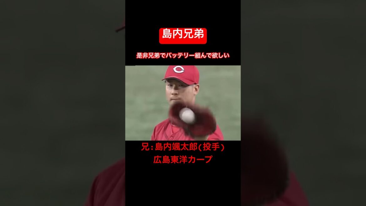 【島内颯太郎】プロの世界でバッテリーを組んで欲しい兄弟#shorts