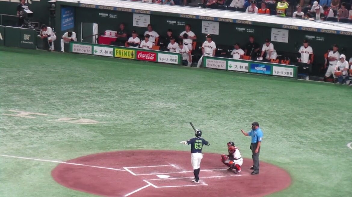増田珠を打ちとった時と巨人ベンチの様子＜読売ジャイアンツ 対 ヤクルトスワローズ2024年8月3日＞