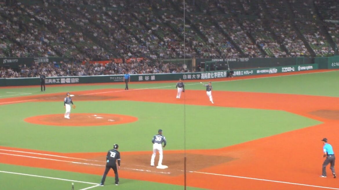 西武 源田壮亮 ナイスプレー2つ目　西武 vs 日本ハム　2024年8月30日(金) ベルーナドーム