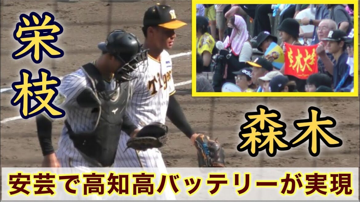 『安芸で高知高校バッテリーが誕生 森木-栄枝』今日1番の歓声 阪神ファーム