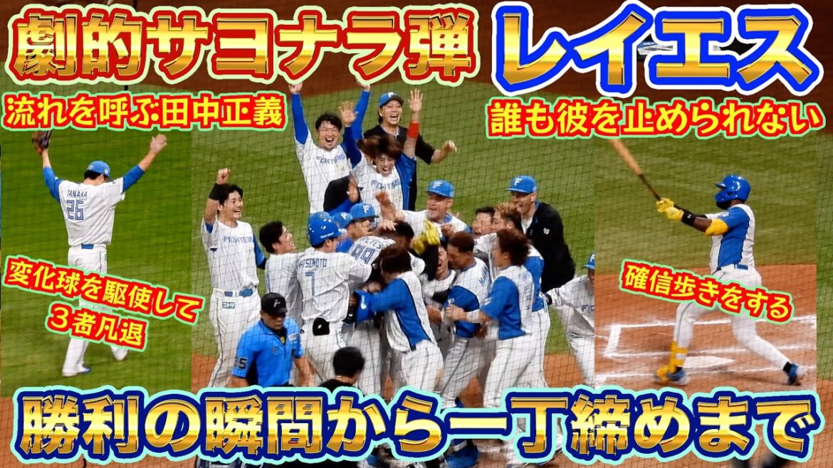 【20240911】レイエスの劇的サヨナラ弾!勝利の瞬間から一丁締めまで(正義沼必見:流れを呼ぶ3者凡退の田中正義) 【20240911】レイエスの劇的サヨナラ弾!勝利の瞬間から一丁締めまで(正義沼必見:流れを呼ぶ3者凡退の田中正義)