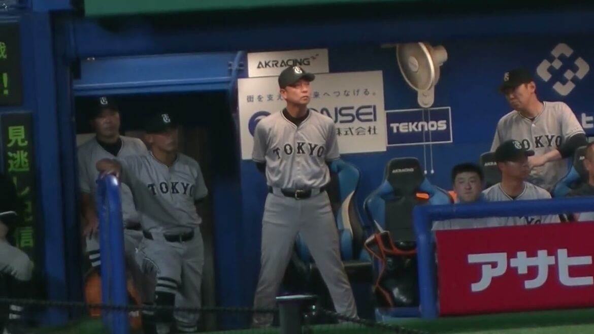 増田大輝のバント失敗と巨人ベンチの様子（ ヤクルトスワローズ対 読売ジャイアンツ 2024年8月27日）
