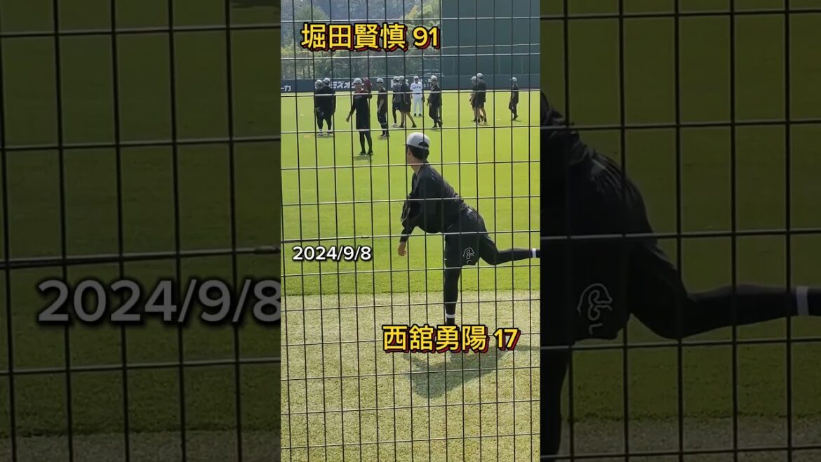 【GIANTS】 #堀田賢慎 #西舘勇陽 のキャッチボール #巨人 #ジャイアンツ #giants #shorts