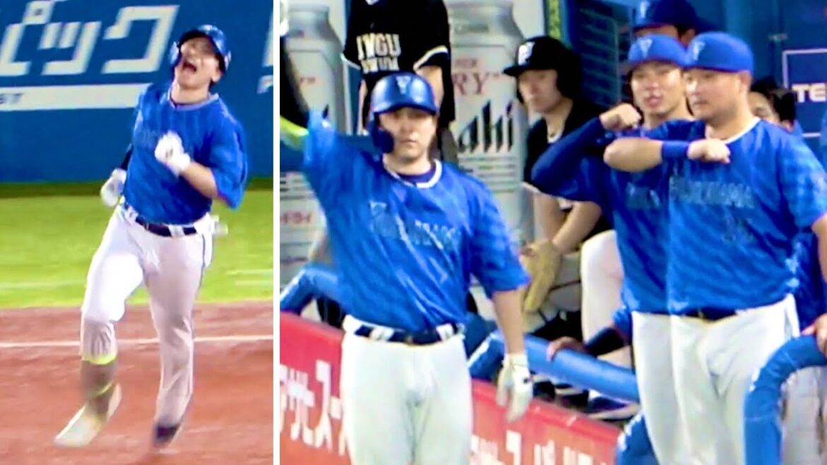 筒香も参加のデスターシャ！ 雄叫びあげる佐野恵太のソロホームラン！ 横浜DeNAベイスターズ 2024/8/23