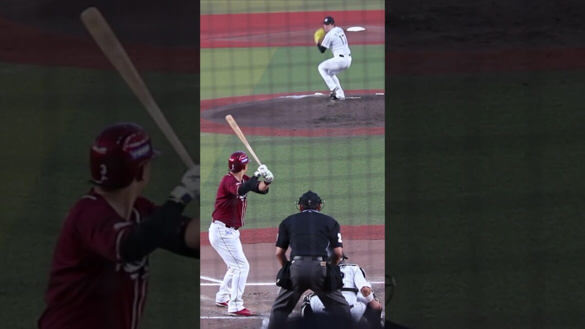 佐々木朗希のスライダー　2024.9.8 #shorts  #プロ野球 #zozoマリンスタジアム