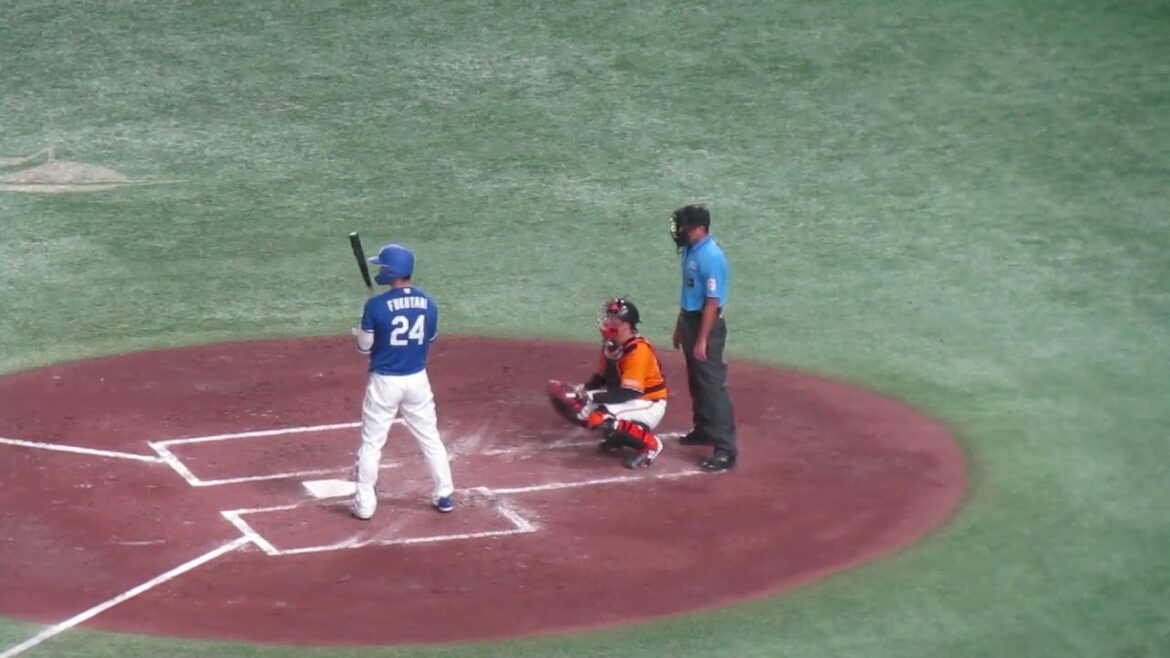 【ドラゴンズ】福谷浩司の打撃フォーム（2024年8月23日 中日ドラゴンズ）