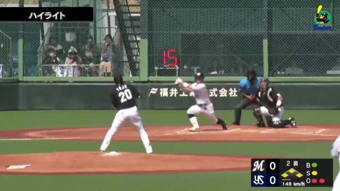 【ファームハイライト】丸山和郁選手が3安打3打点の活躍｜9月13日 東京ヤクルトスワローズvs千葉ロッテマリーンズ（戸田球場）
