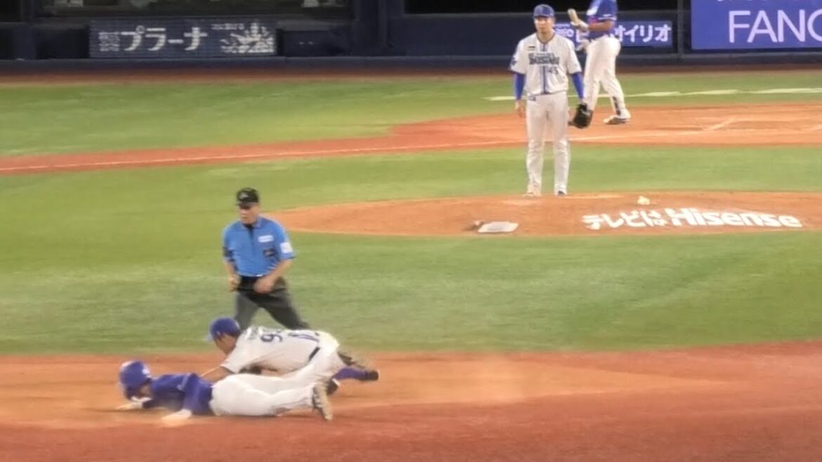 -2024.09.13-【NPB】９回表 石川昂弥 最後はチャンスに牽制死で試合終了 中日ドラゴンズ（vs横浜DeNA）
