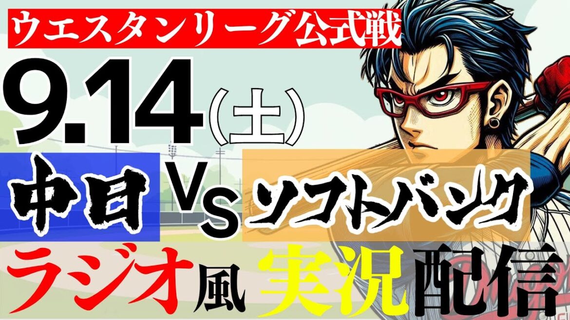 マジック点灯中！【ドラゴンズ応援実況 2軍戦】9/14(土) 福岡ソフトバンクホークスVS中日ドラゴンズ【プロ野球ライブ ラジオ風実況 ウエスタンリーグ】