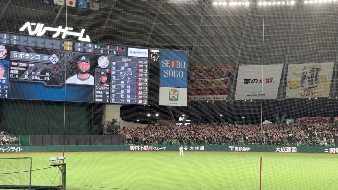 野球場で聴くキラー・カーン入場曲『荒野の砂塵』【西武vsロッテ】2024/9/13