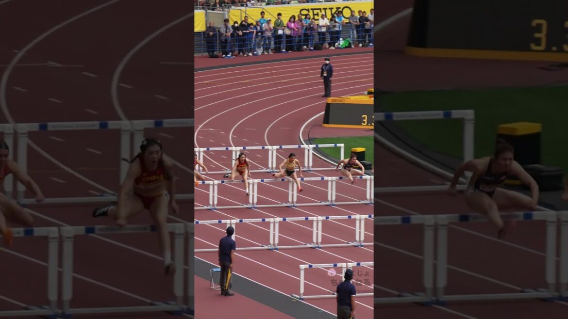 【田中佑美】【吴艳妮 ウー ヤンニ WU Yanii】再び相見える　日本のスーパーハードラーと中国陸上界の女神！最高の1戦！2024年セイコーGGP女子100mH決勝　#shorts