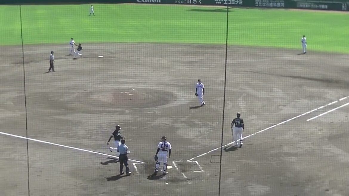 巨人 森田駿哉 ソフバン渡邊陸に四球で押し出しとなる（読売ジャイアンツ3軍 対 ソフトバンクホークス3軍 2024年9月2日）