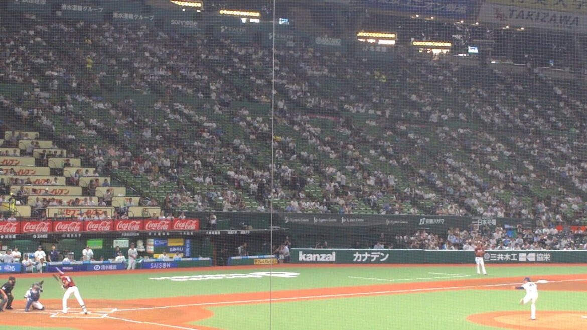 楽天 辰己涼介 デッドボール　西武 vs 楽天　2024年9月12日(木) ベルーナドーム