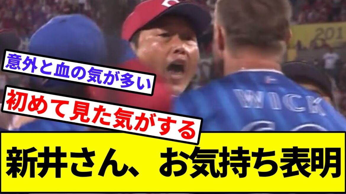 【189cmあるから怖いわ...】広島カープ新井さん、本日の乱闘騒ぎについてお気持ち表明【なんJ反応】【プロ野球反応集】【2chスレ】【1分動画】【5chスレ】【ウィック】【警告試合】【ベイスターズ】