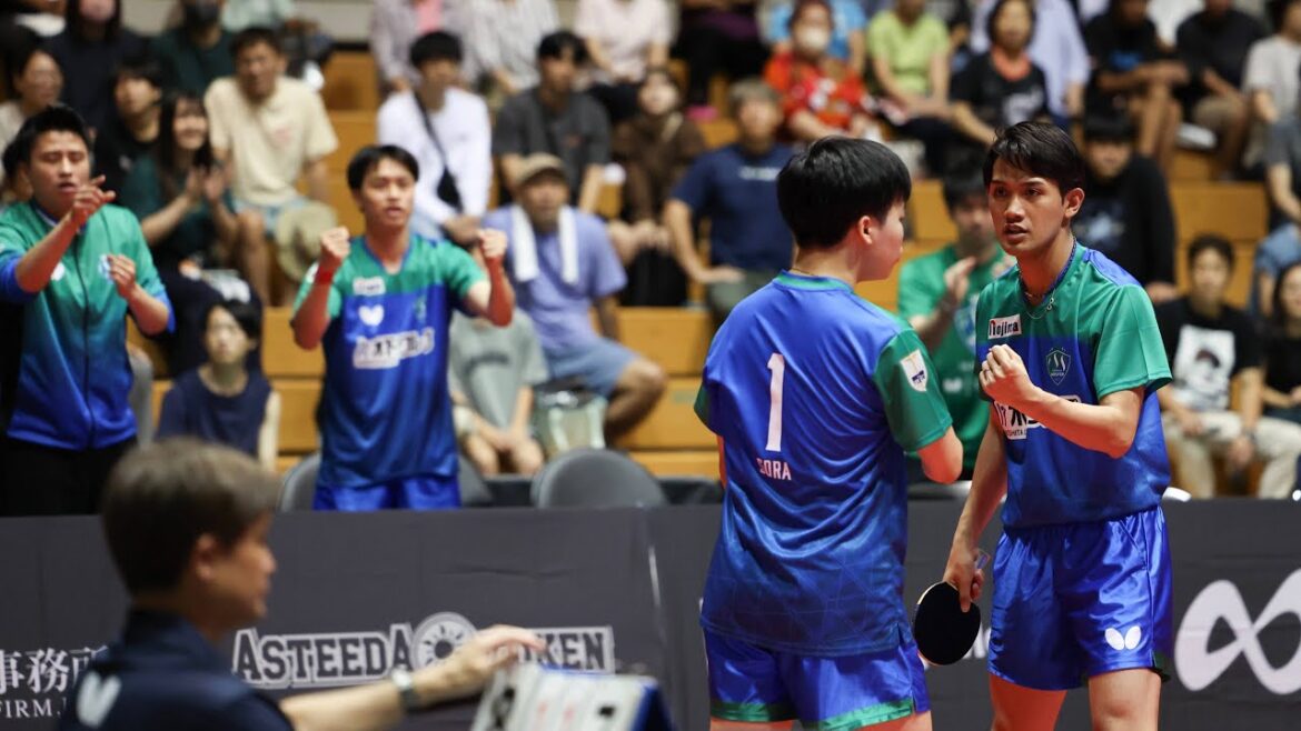 鈴木颯 篠塚大登 vs 松島輝空 吉村和弘 TFINALGAME 琉球アスティーダ vs 木下マイスター東京ノジマTリーグ2024-2025 9月1日 那覇市民体育館 FG【卓球 Tリーグ公式】