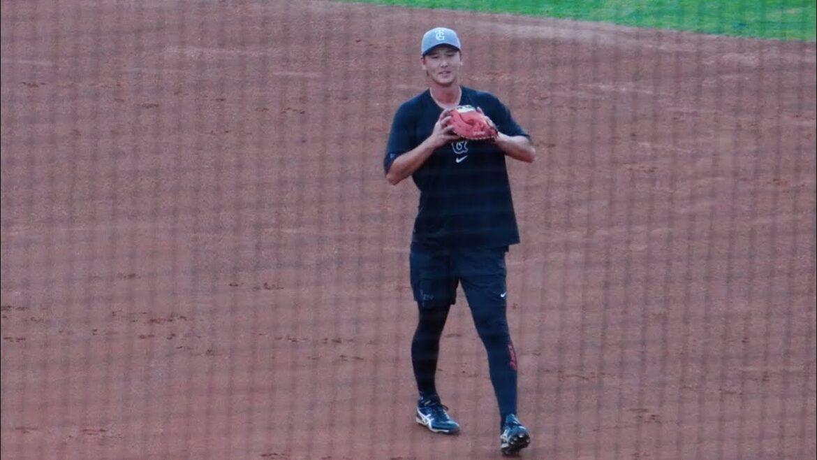 2024.9.12 試合前の秋広優人をただひたすらに追ってみた@マツダスタジアム