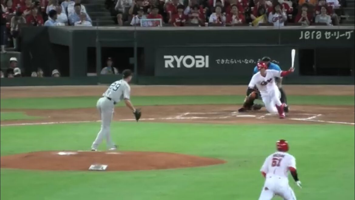 堂林翔太４番の抜擢に応え先制のタイムリーを放つ‼️広島vs巨人2024年9月11日