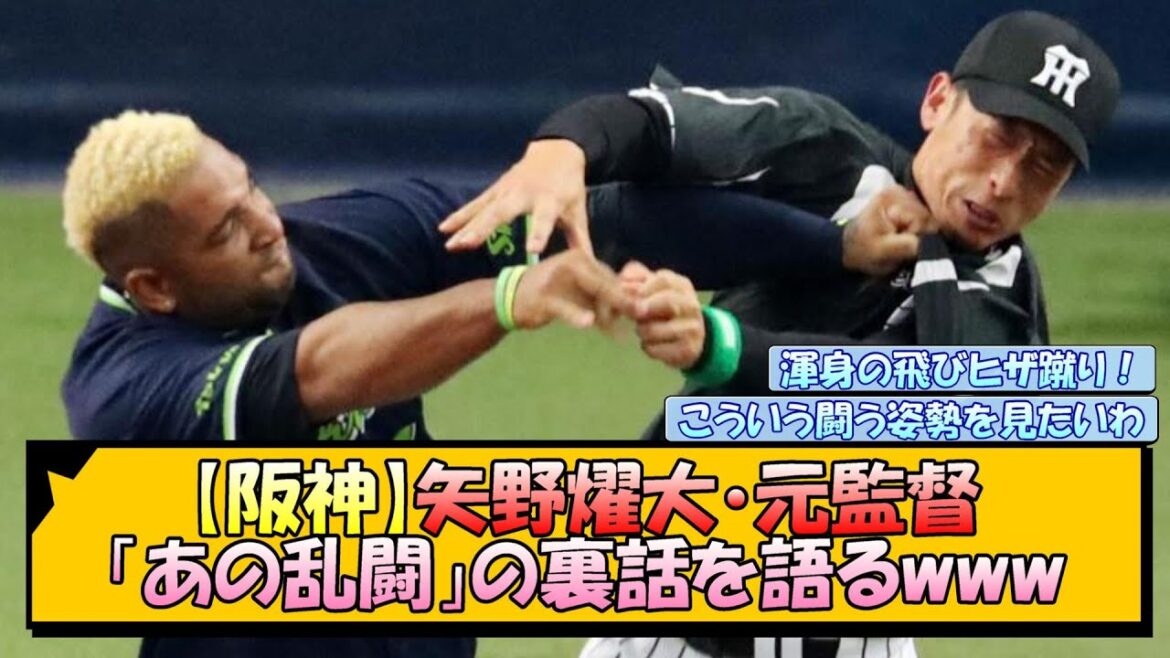 【阪神】矢野燿大元監督、「あの乱闘」の裏話を語るwww【なんJ/2ch/5ch/ネット 反応 まとめ/阪神タイガース/岡田監督】