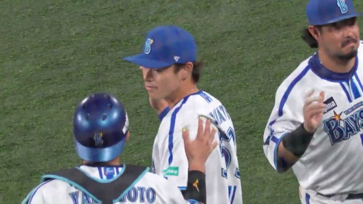 【右キラー】中川颯、ピンチに登板し末包選手を空振り三振に仕留める(2024.9.5/横浜スタジアム）