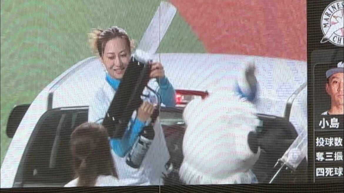 一青窈さん 志願のバズーカ発砲!【西武vsロッテ】2024/9/14 一青窈さん 志願のバズーカ発砲!【西武vsロッテ】2024/9/14