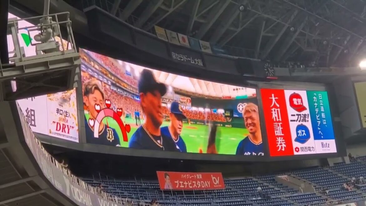 20240913　球場限定！ｵﾘｯｸｽ･ﾊﾞﾌｧﾛｰｽﾞ主催試合で試合前に流れるｵﾘｼﾞﾅﾙ映像　ｵﾘｼﾞﾅﾙﾑｰﾋﾞｰ@京ｾﾗﾄﾞｰﾑ大阪･ﾚﾌﾄ外野下段