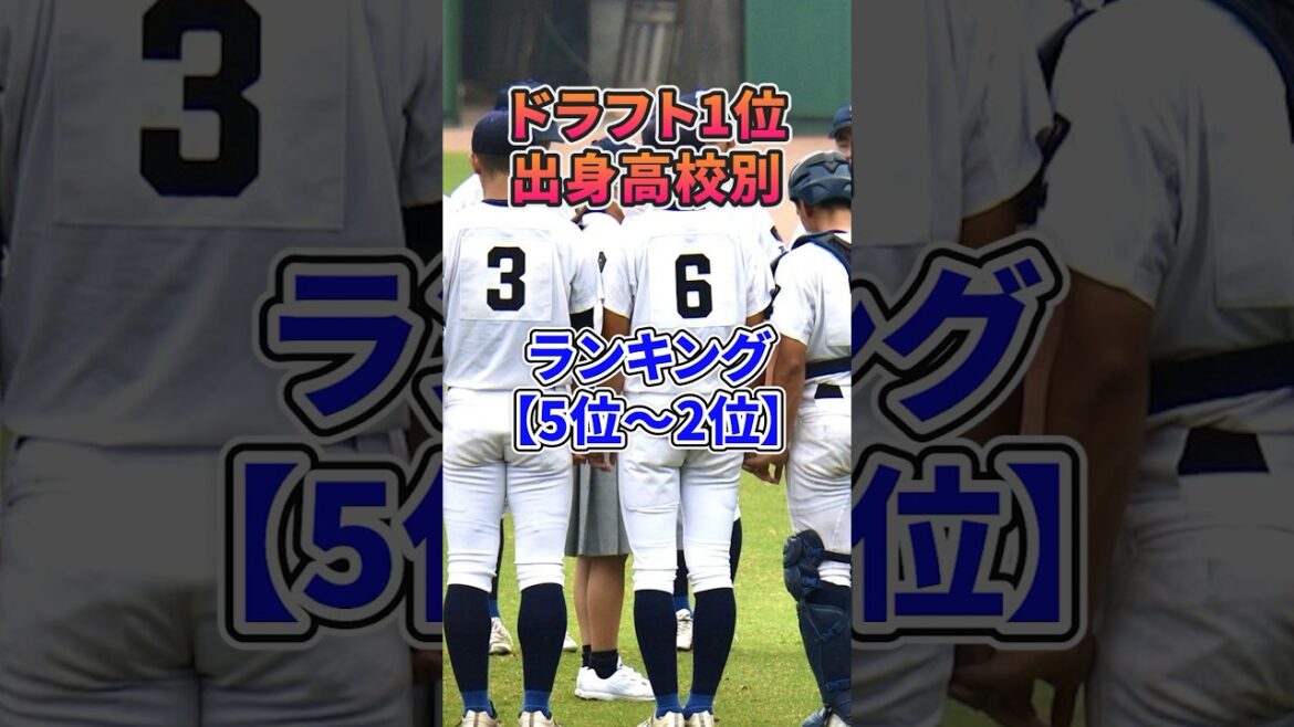「ドラフト1位」出身高校別ランキング【5位~2位】#プロ野球 #ドラフト1位 #ドラフト #野球 #npb #高校野球 「ドラフト1位」出身高校別ランキング【5位~2位】#プロ野球 #ドラフト1位 #ドラフト #野球 #npb #高校野球