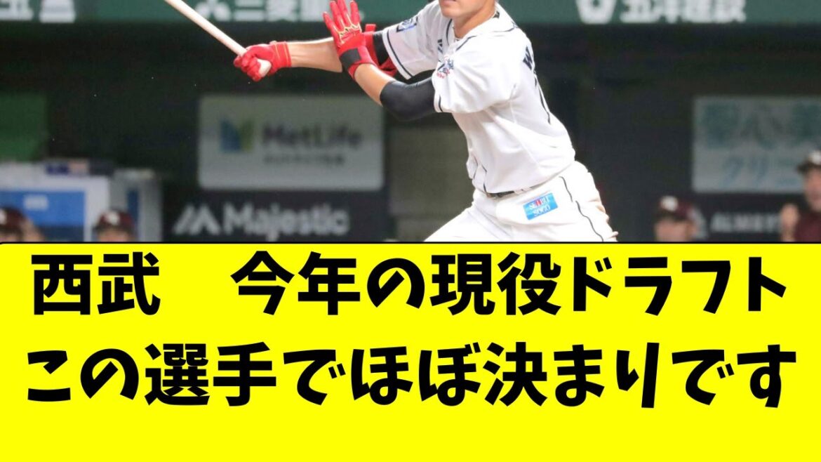 【西武ライオンズ】現役ドラフト候補がかなり絞られた件。。