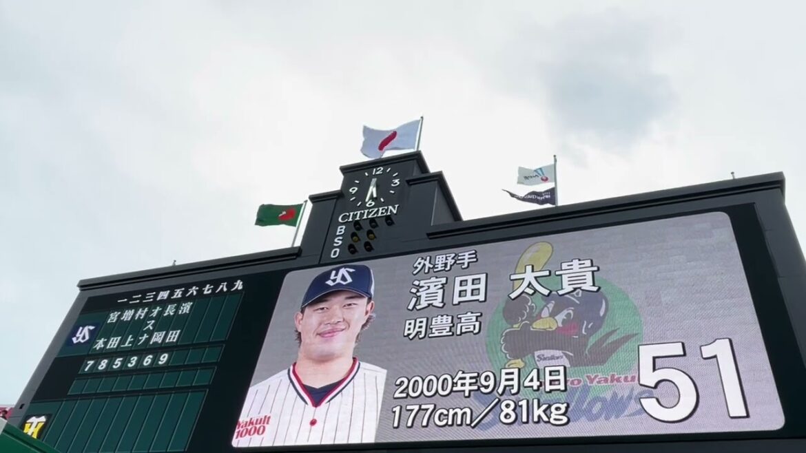 【左対策 】 #東京ヤクルトスワローズ　✨#スタメン発表 ⭐︎先発 #奥川恭伸 投手 #阪神甲子園球場 24.7.10.🆚 #阪神タイガース