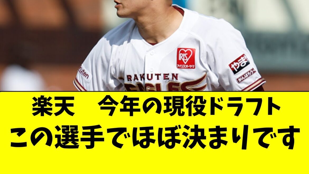 【楽天イーグルス】今年の現役ドラフト候補が完全に絞られた