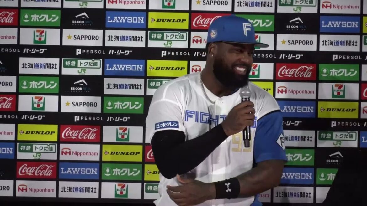 20240911 レイエス 北海道日本ハムファイターズ サヨナラホームラン ヒーローインタビュー エスコンフィールド北海道