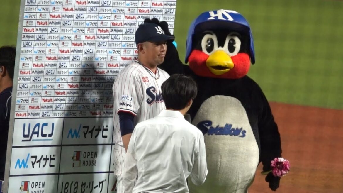 長岡秀樹と9勝目！むーさんに怒られずに済んだ大西広樹のヒーローインタビュー！東京ヤクルトスワローズ 2024/09/18
