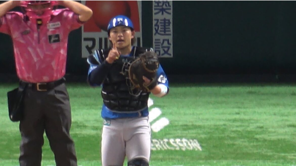 日本ハム田宮裕涼が伏見寅威の代役をこなす！！抜群のキャッチングとカバーリングを披露⚾️2024.9.18⚾️ソフトバンクホークス対日本ハムファイターズ