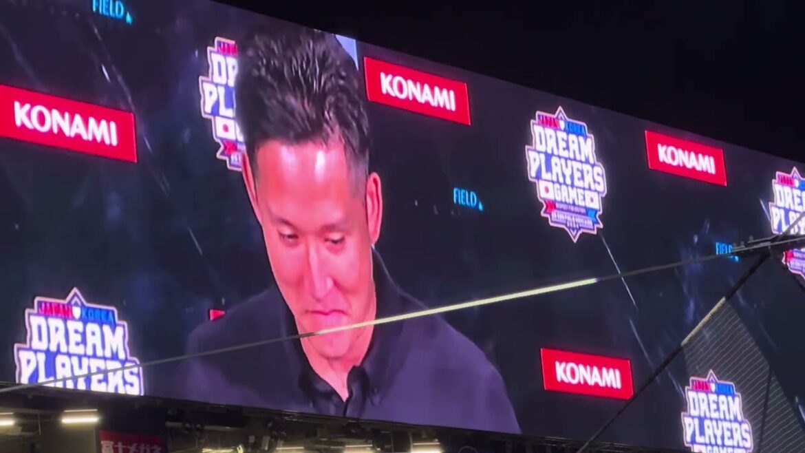 【日韓OB戦】杉谷拳士 特別賞で金一封 最後は熱男をまるパクリ!!