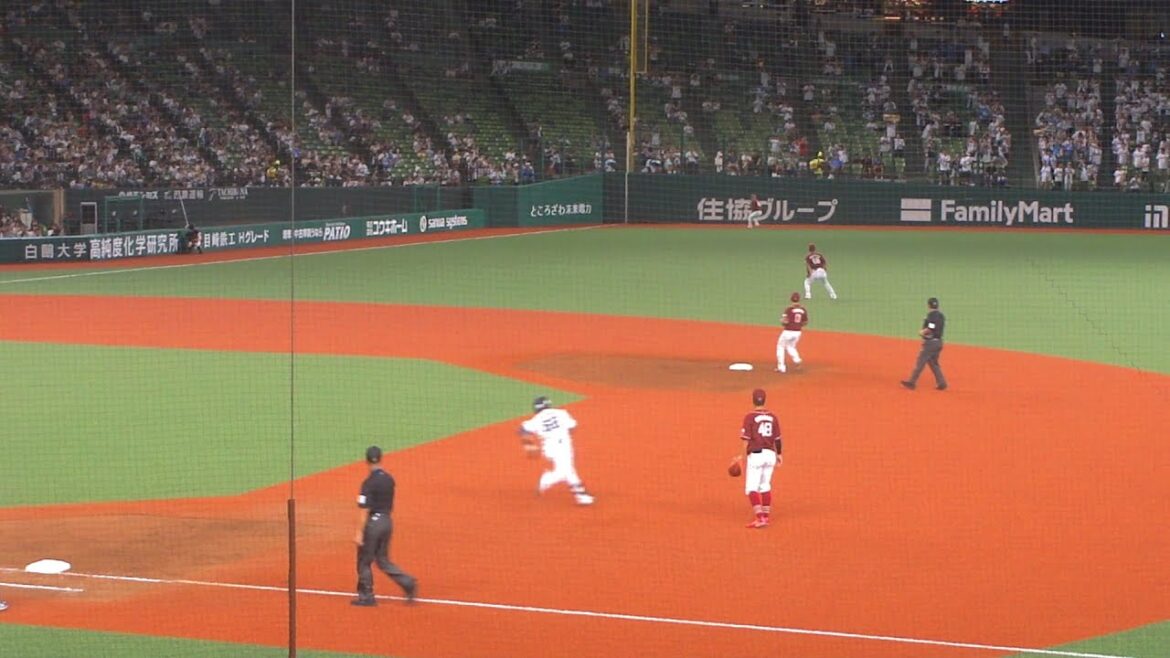 西武 岸潤一郎 ツーベースヒット　西武 vs 楽天　2024年9月12日(木) ベルーナドーム