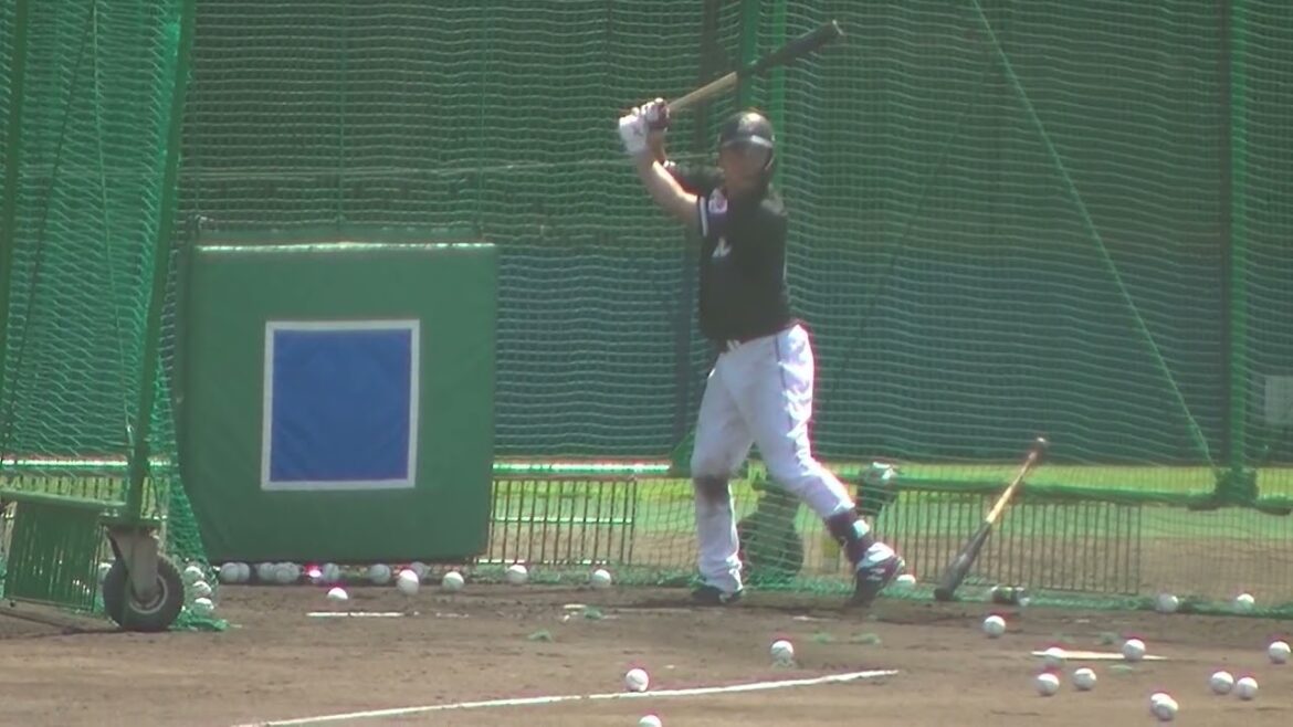 【マリーンズ】植田将太のフリーバッティング（2024年9月11日 日本ハムファイターズ 対 千葉ロッテマリーンズ 鎌ヶ谷）