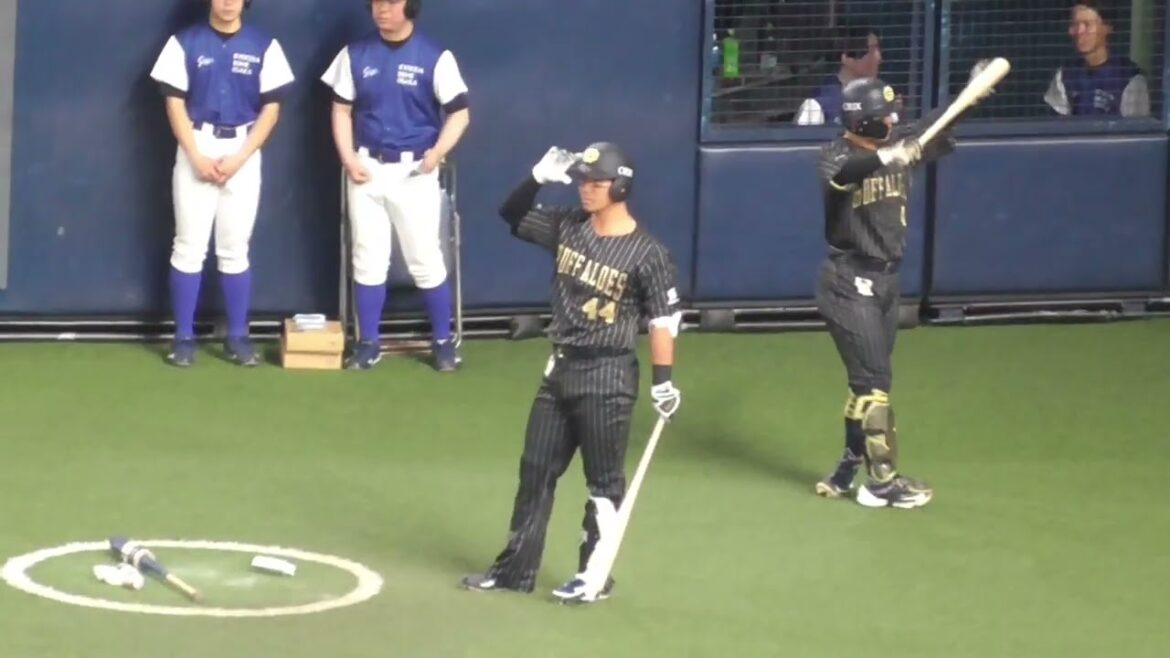 頓宮 裕真　かつての 吉田正尚 の登場曲「何かひとつ」とともに打席へ　#オリックスバファローズ