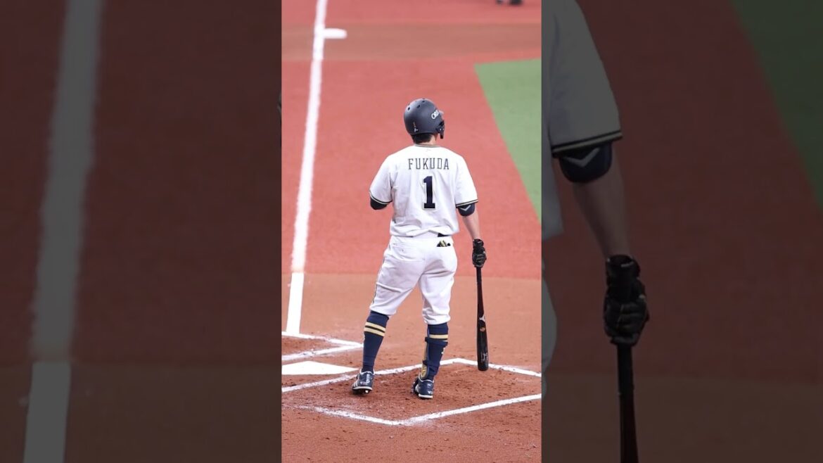 京セラ・エキサイト指定席から撮った打者  #オリックスバファローズ #福田周平
