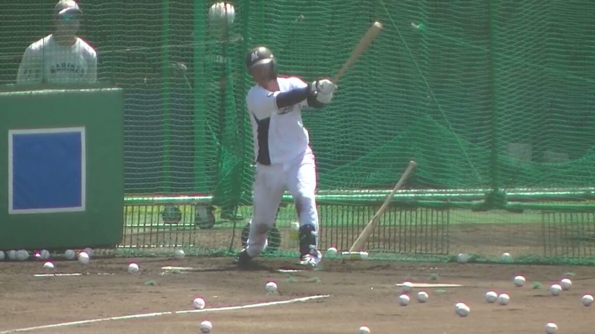 【マリーンズ】柿沼友哉のフリーバッティング（2024年9月11日 日本ハムファイターズ 対 千葉ロッテマリーンズ 鎌ヶ谷）