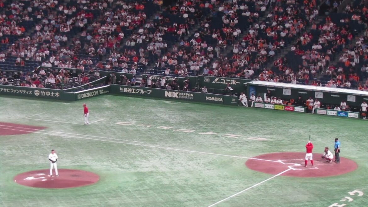 會澤翼を打ち取る平内龍太（ 読売ジャイアンツ 対 広島カープ 2024年8月20日）