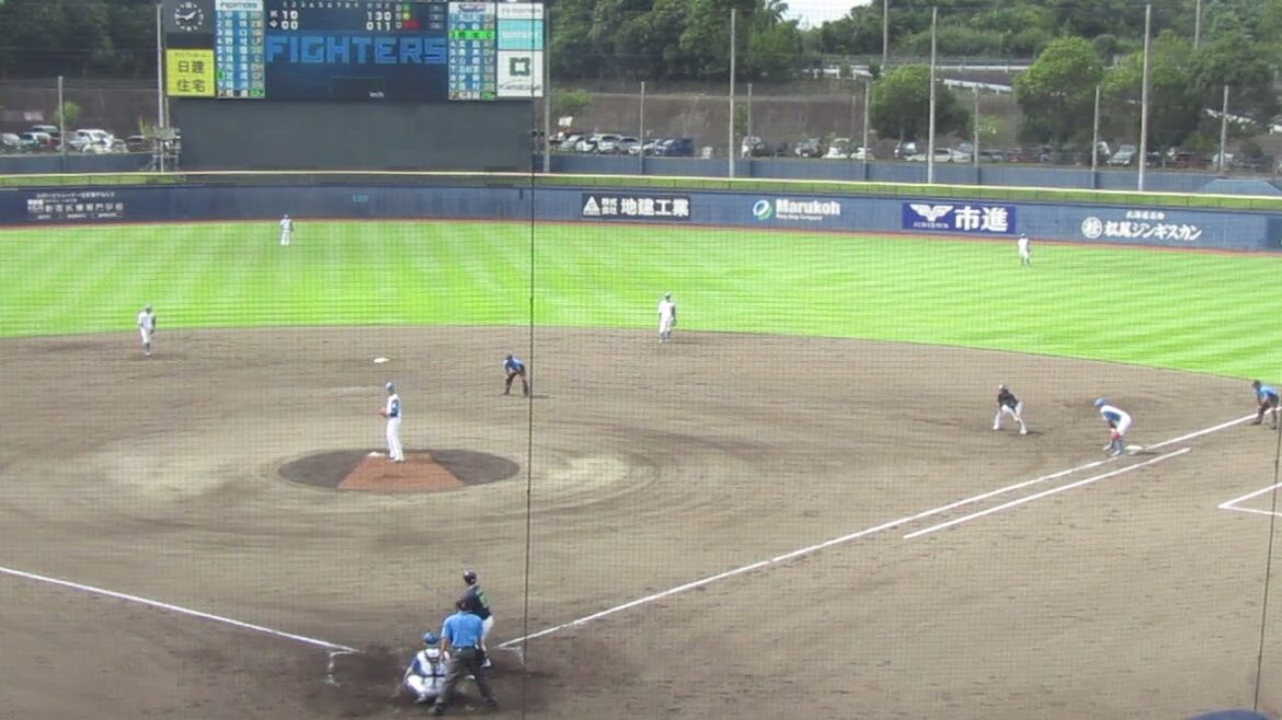 ヤクルト小森航大郎の盗塁と日ハム清水優心の肩（2024年9月4日 日本ハムファイターズ 対 ヤクルトスワローズ）