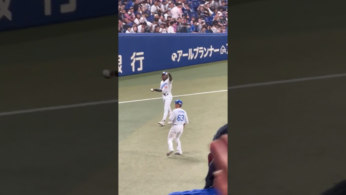 絶好調コンビ❤️‍🔥神ステ✨板山✨ヒーロー🌈🌈交流戦🌈ナゴヤドーム2024.6.9 楽天戦3-1勝🥰松葉好投、板山3安打🌈 ライトスタンドドラゴンズ応援　＃板山 #カリステ #松葉