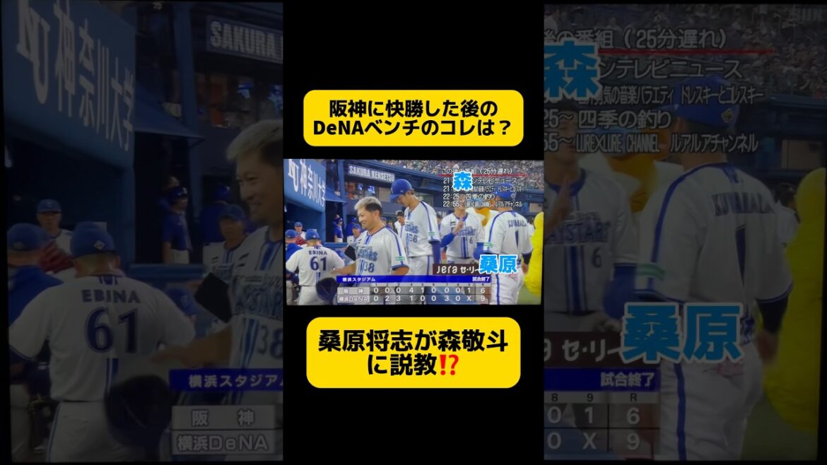 DeNA3位浮上‼️試合後ベンチでの森敬斗と桑原将志とのやり取り
