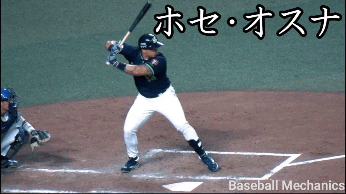 [ヤクルト] ホセ・オスナ 打撃フォーム (スローモーション付)